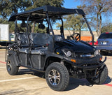 6 Seater Gas Golf Cart GVX Limo EFI Utility Vehicle Six Passenger UTV 2WD/4WD - CAZADOR LIMO 400cc - BLUE