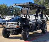 6 Seater Gas Golf Cart GVX Limo EFI Utility Vehicle Six Passenger UTV 2WD/4WD - CAZADOR LIMO 400cc - BLUE