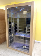 2-3 Person FAR Infrared Sauna Canadian Hemlock - Romantic 2 Person - NEW - OPEN BOX