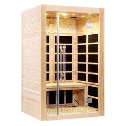 2-3 Person FAR Infrared Sauna Canadian Hemlock - Romantic 2 Person - NEW - OPEN BOX