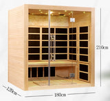 4 Person FAR Infrared Sauna - OPEN BOX Canadian Hemlock - Modern Dream