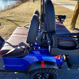 48V Electric Golf Cart 4 Seater Lifted Renegade Edition Utility Golf UTV Compare To Coleman Kandi 4p - Blue