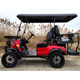 48V Electric Golf Cart 4 Seater Lifted Renegade Edition Utility Golf UTV Compare To Coleman Kandi 4p - Red