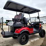 48V Electric Golf Cart 4 Seater Lifted Renegade Edition Utility Golf UTV Compare To Coleman Kandi 4p - Red