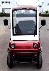 6 Seater Electric Golf Cart Limo LSV Low Speed Vehicle Six Passenger - 60v Skyline Transporter - Red