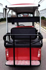 6 Seater Electric Golf Cart Limo LSV Low Speed Vehicle Six Passenger - 60v Skyline Transporter - Red - CDU