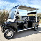 Electric Golf Cart Limo LSV Low Speed Vehicle Six Passenger - 60v Skyline Transporter - Black