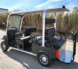 Electric Golf Cart Limo LSV Low Speed Vehicle Six Passenger - 60v Skyline Transporter - Black