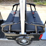 Electric Golf Cart Limo LSV Low Speed Vehicle Six Passenger - 60v Skyline Transporter - Black