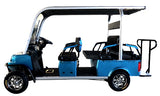 Electric Golf Cart Limo LSV Low Speed Vehicle Six Passenger - 60v Skyline Transporter - Blue