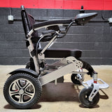 Electric Folding Wheelchair With Optional Remote Control Motorized & Lithium Battery Powered - Lightweight Aluminum Alloy Frame - Move It 9000