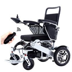 GSI - Electric Folding Wheelchair With Optional Remote Control Motorized & Lithium Battery Powered - Lightweight Aluminum Alloy Frame - Move It 9000
