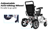 Electric Folding Wheelchair With Optional Remote Control Motorized & Lithium Battery Powered - Lightweight Aluminum Alloy Frame - Move It 9000