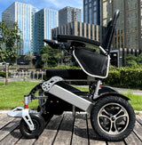 Electric Folding Wheelchair With Optional Remote Control Motorized & Lithium Battery Powered - Lightweight Aluminum Alloy Frame - Move It 9000