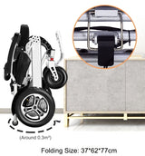 GSI - Electric Folding Wheelchair With Optional Remote Control Motorized & Lithium Battery Powered - Lightweight Aluminum Alloy Frame - Move It 9000