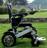 Electric Folding Wheelchair With Optional Remote Control Motorized & Lithium Battery Powered - Lightweight Aluminum Alloy Frame - Move It 9000