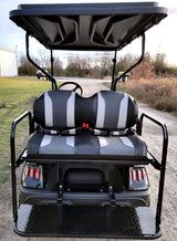 Terminator 48v Electric Golf Cart Four Seater - Massive Rims/Tires Flip Seat & Optionally Fully Loaded - Black Demo Model