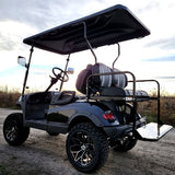 Terminator 48v Electric Golf Cart Four Seater - Massive Rims/Tires Flip Seat & Optionally Fully Loaded - Black Demo Model