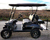 Terminator 48v Electric Golf Cart Four Seater BRAND NEW - Massive Rims/Tires Flip Seat & Optionally Fully Loaded - Black