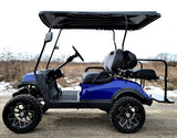Terminator 48v Electric Golf Cart Four Seater NEW - Massive Rims/Tires & - Blue Body/Blue Seats