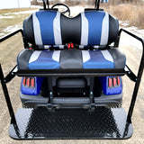 Terminator 48v Electric Golf Cart Four Seater NEW - Massive Rims/Tires & - Blue Body/Blue Seats