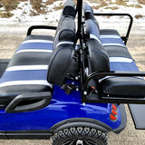 Terminator 48v Electric Golf Cart Four Seater NEW - Massive Rims/Tires & - Blue Body/Blue Seats