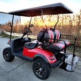 Terminator 48v Electric Golf Cart Four Seater BRAND NEW - Massive Rims/Tires Flip Seat & Optionally Fully Loaded - Red Body/Red Seats