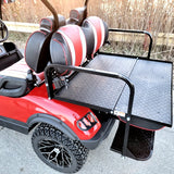 Terminator 48v Electric Golf Cart Four Seater BRAND NEW - Massive Rims/Tires Flip Seat & Optionally Fully Loaded - Red Body/Red Seats