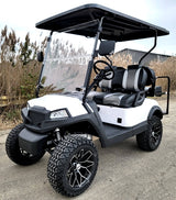 Terminator 48v Electric Golf Cart Four Seater BRAND NEW - Massive Rims/Tires Flip Seat & Optionally Fully Loaded - Black