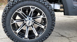 Terminator 48v Electric Golf Cart Four Seater NEW - Massive Rims/Tires & - Blue Body/Blue Seats
