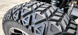 Terminator 48v Electric Golf Cart Four Seater NEW - Massive Rims/Tires & - Blue Body/Blue Seats