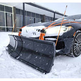 75” Lightweight V-Plow for your Car Strap On Snow Plow For Vehicle