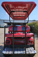 6 Passenger WildCat 48v Electric Golf Cart Limo LSV Low Speed Vehicle Six Seater - 48v - Red - BD600