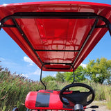 6 Passenger WildCat 48v Electric Golf Cart Limo LSV Low Speed Vehicle Six Seater - 48v - Red - BD600
