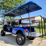 6 Passenger WildCat 48v Electric Golf Cart Limo LSV Low Speed Vehicle Six Seater - 48v - Blue - BD600