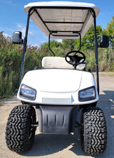 6 Passenger WildCat 48v Electric Golf Cart Limo LSV Low Speed Vehicle Six Seater - 48v - White - BD600