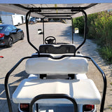 6 Passenger WildCat 48v Electric Golf Cart Limo LSV Low Speed Vehicle Six Seater - 48v - White - BD600