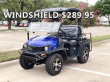 Brand New Gas Golf Cart UTV Hybrid Linhai Big Hammer 200 GVX Side by Side UTV With Custom Rims/Tires - Gray