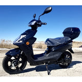 500 Watt Wizzer Electric Bike Motor Scooter Moped With Pedals - YW 182-BLACK