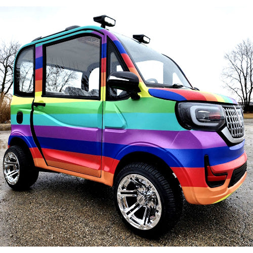 Eainbow Rims Rainbow Limited Edition Coco Coupe LE 60v Electric 4 Seater Golf Cart ...
