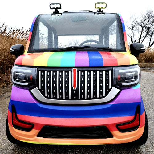 Eainbow Rims Rainbow Limited Edition Coco Coupe LE 60v Electric 4 Seater Golf Cart ...